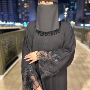 Premium Lace abaya (sleeves+bottom) design